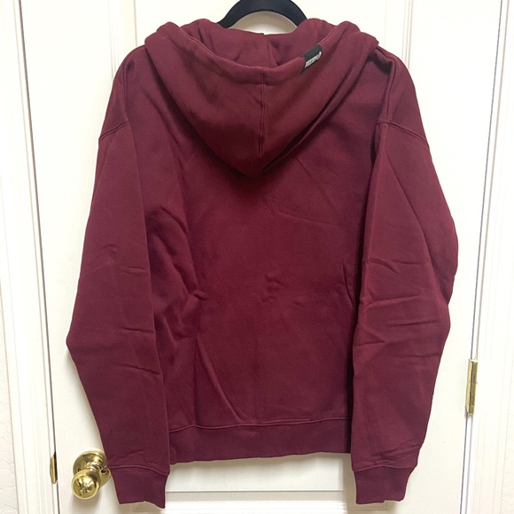 Dixxon Vixxon Womens Large Full-Zip Maroon Burgundy Hoodie Brand New - Picture 2 of 8